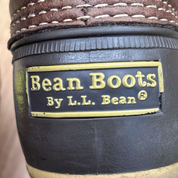 L.L Bean Bean Boots sz 10 Women Tall Shearling Lined Zip Up Maine/USA Made - Picture 12 of 13